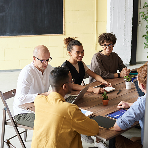 People in a meeting