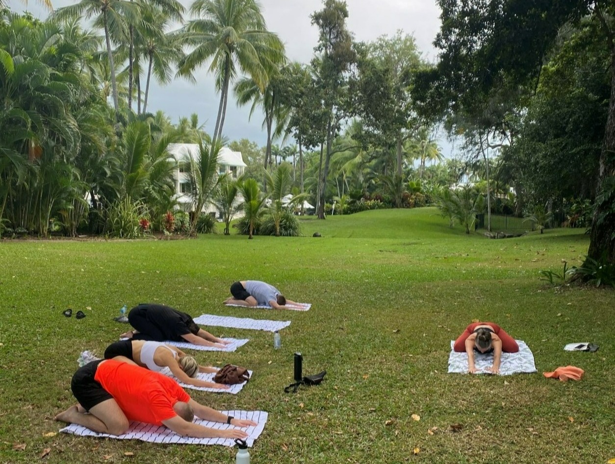 Outdoor yoga