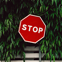 A stop sign