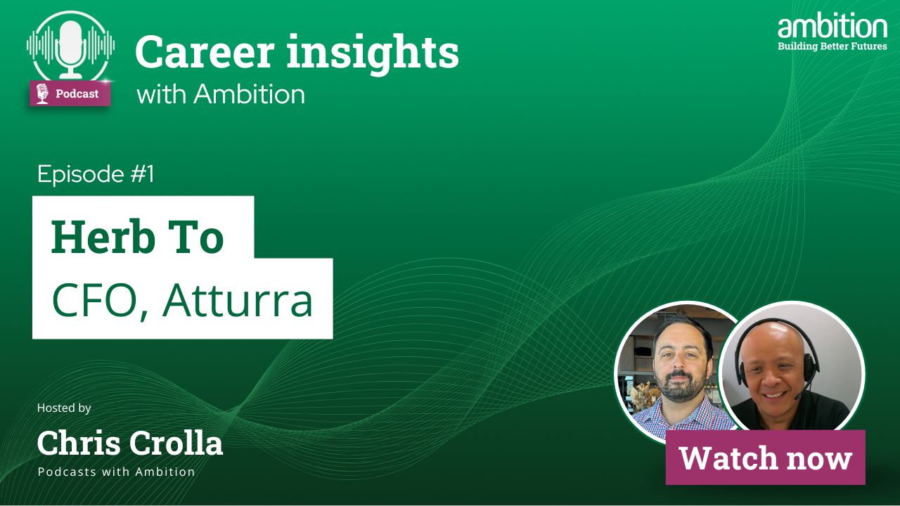 Career Insights with Ambition Episode 1 Herb To “I took the punt”