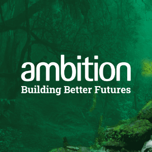 Ambition  logo with background
