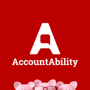AccountAbility logo with background